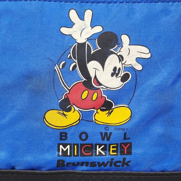 Vintage Brunswick Mickey Mouse Bowling Bag Blue - Picture 2 of 12